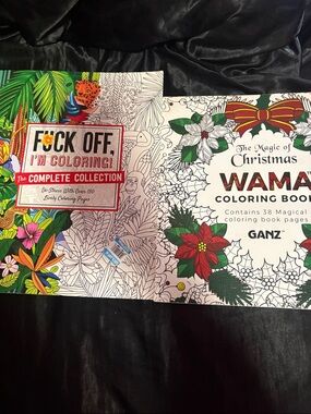 F*ck Off, I'm Coloring! & The Magic of Christmas Wama Coloring Books - Multi